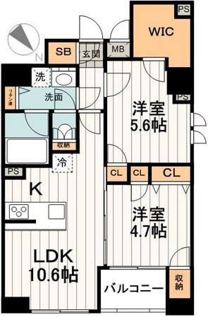 リヴシティ文京春日の物件間取画像